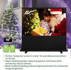 Elite Screens ezCinema 2, 110-inch 16:10 Portable Manual Floor Pull Up Scissor Back Projector Screen, Home Office Classroom Front Projection Carrying Bag, US Based Company 2-YEAR WARRANTY, F110NWX2