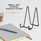 TR-LIFE 3 Pack 6 Inch Display Stands - Holder Stand for Picture, Decorative Plate, Platter, Plaque, Book, Photo Easel