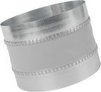 Repa Market 8" Inch Flexible Vibration And Noise Reducing Coupler - Female Fit Duct Connector – Galvanized Steel Coupling for Joining Two Male Duct Fittings – HVAC Ventilation Inline Joint