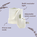 MRS. MEYER'S CLEAN DAY Premium Scented Oil Diffuser Kit, Lavender, 1 warmer and .67 fl oz refill
