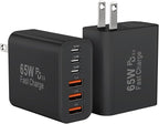 USB C Fast Charger Block, iPhone Charger Fast Charging Blocks 65W Multi Port Charger 6-Ports PD & QC Charging Cube Brick Power Adapter Type C Wall Chargers for iPhone 17/16/15/14/13/12 Pro Max, iPad