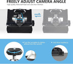RAUBAY 【CM01】 Monitor Top Camera Mount Clamp, Hanging Webcam Stand with 1/4" Screw, Suitable for Flat-Screen Monitors, for Live Stream, Video Conferencing, YouTube, TikTok, etc.