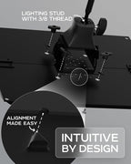 PropVue Projector Tripod Stand, Height Adjustable 27" to 62" & Floor Projector Stand, Portable Laptop Stand, Camera & Light & Ball-Joint – Well-Made, Easy-to-Adjust, DJ Rack & Music or Movie stand
