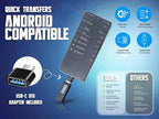 USB Audio Note Device 288-Hour Storage | Hands-Free Audio Capture | Extended Battery Life | Easy File Transfer | Compact Device for Meetings, Lectures & Personal Notes