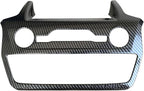 ruihe Carbon Fiber Color Center Dash Radio Audio Control Panel Automatic Climate AC Heater Temperature Control Cover Trim Fit for Ford Explorer 2020 2021 2022 2023