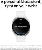 Samsung Galaxy Watch 8 (2025) 40mm LTE Smartwatch, Cushion Design, Fitness Tracker, Sleep Coaching, Running Coach, Energy Score, Heart Rate Tracking, Graphite [US Version, 2 Yr Warranty]