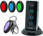Key Finder with 100dB Loud Sound & 4 Receivers - Remote Finder Locator for Keys, Wallet, TV Remote, Pets, 131ft Range, No Phone or App Needed, Waterproof Anti-Loss Tracking Device