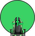 Portable Green Screen Chair, 57 in Greenscreen Backdrop with Stand Double Sided Foldable Green Background, Chroma Key, for Photography Streaming Gaming Photo Zoom Video Chats and Meeting