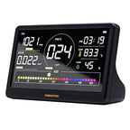 POWERTEC AD1001 Air Quality Monitor with 7” LCD Display – Multi-Sensor CO₂, PM2.5, PM10, HCHO, TVOC Detector, NDIR Sensors, Rechargeable Indoor/Workshop Air Monitor