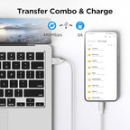 etguuds USB A to USB C Cable 6.6ft, 2-Pack, 3A Fast Charging Type C Charger Cord for iPhone 17 16 15 Pro Max 16e 17 Air, Samsung Galaxy S25 S24 S23 S22 S21 S20 A17 A16 A56 A55 Flip Fold, White