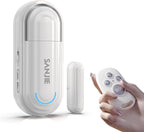 Sanjie Door Alarms for Kids Safety/Home Security/Dementia,Pool Door Alarm Wireless,4 Working Modes,0-120dB Volume Adjustable,Window Door Alarms When Opened,1 Sensor 1 Remote Control