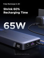 UGREEN Power Bank 25,000mAh 145W Laptop Portable Charger, Nexode 3-Port USB C PD Battery Pack, for MacBook Pro/Air, Dell XPS, iPhone 17/16/15/14, Galaxy S24, Steam Deck, iPad, and More