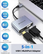 velolink USB C Hub MultiPort Adapter
