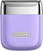 yoose Electric Razors for Women, IPX7 Alloy Body Bikini Trimmer for Women (USB-C, Trimmer Comb, Multi Shaving Modes), Portable Size, Taro Purple
