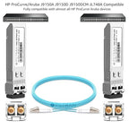 OPSTRAN 10GBASE-SR SFP+ Optical Transceiver Module Compatible with HPE Aruba J9150D J9150DCM JL748A ProCurve J9150A 850nm 300m DDM Duplex LC MMF