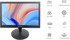 SKitphrati 15.6 Inch Small Computer PC Monitor, 1366x768 Video Screen With HDMI VGA BNC Ports, VESA Mounting, NVR/DVR for Home Office, Built-in Speakers