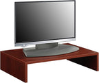 Convenience Concepts Designs2Go Small TV Riser 23.75", for TVs up to 26" - Contemporary TV or Computer Riser for Living Room, Modern Office, Den, Cherry