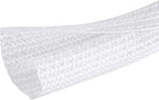 Moxita 10ft - 1/2 inch Cable Sleeve Split Wire Loom Tubing for Power Audio USB Cable, Cord Management for TV Computer, Protects from Pets Chewing, White