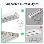 SwitchBot Automatic Curtain Opener - Bluetooth Remote Control Smart Curtain with App, Upgraded High-Performance Motor, Add SwitchBot Hub to Work with Alexa, Google Home, HomeKit