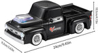 Vintage Pickup Truck Bluetooth Speaker, Retro Truck Model with HD Sound, Built-in Mic, LED Party Lights, TWS Dual Pairing, Multi-Interface Output, Portable Outdoor Speaker for Parties & Beach (BLACK)