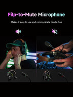 Accsoon Como SE Wireless Intercom Headset System Full-Duplex 2.4GHZ 1312FT Range 30H, 5 Person Team Communication Headset Intercom with Noise Cancellation for Filming Shoot Gruop Talk(1 Host 4 Remote)