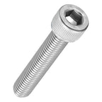 Kozelo 4pcs Socket Head Cap Screws - [M10-1.5 x 55mm] 304 Stainless Steel Allen Socket Drive for Electrical Motor 3D Printing Fan Engine Replacement Use, Silver