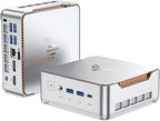 KAMRUI Hyper H2 Mini Gaming PC, in-tel Core i9-11900H (Beat i5/i7, up to 4.9GHz) 32GB RAM 1TB SSD Mini Desktop Computers, Triple 4K Display 6*USB3.2, USB-C, HDMI, DP, WiFi6, BT5.2, Gaming Home Office