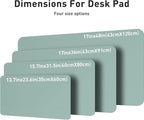 Aothia Leather Desk Pad Protector, Mouse Pad, Office Desk Mat, Non-Slip PU Leather Desk Blotter, Laptop Desk Pad, Waterproof Desk Writing Pad for Office and Home (Light Blue,31.5" x 15.7")