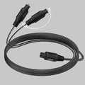 Bangun 1x2 Digital Audio Splitter Cable 15ft, Toslink Digital Fiber Optic Audio Splitter 1 Male Input 2 Male Output (for Home Theatre, Xbox, PS5/PS4)