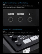 SPROLINK NeoLIVE N5S 5 Input Channels Video Streaming switcher Laptop Design with 10.1inch Screen, with Dual 4k inputs, Support MV and PGM outputs (Neolive N5S)
