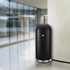 EKO Eternal 56L/15 Gallon Large Capacity Tall Commercial Trash Can, Round Open Top Waste Bin for Indoor and Outdoor, Black Steel Heavy-Duty, Durable Metal Garbage Bin for Home, Office, Restaurant