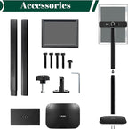 Mutualsign 3Pcs Heavy Duty Pedestal Sign Holder for Display, 11 x 17 inches Adjustable Floor Standing Sign Holder with Weighted Base , Sign Stand for Indoor/Outdoor Advertising，Black
