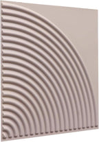 From Plain To Beautiful In Hours 9002 Arc Swell PVC 12 in x 12 in Peel and Stick Wall Panels (Covers / 10 sq.ft), Dawn Pink, 10 Piece
