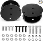 FLOVENTIS 2" Straight Air Helper Spring Spacer, Heavy-Duty Steel Compatible with Ford F150/F250/F350, Chevy, GMC, Ram, Toyota Air Springs Lift Spacer (7X1268)