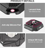 FALCAM F38 Camera Quick Release Plate Compatible with Camera Clip V3 and F38 Backpack Clip (Plate Only) - 2465