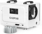 CADPXS Crawl Space Dehumidifier with Pump, 125 Pints Commercial Dehumidifiers with Drain Hose, Dehumidifier for Crawlspace, Basements & Water Damage Use, Auto Defrost, Memory Restart, cETL Listed