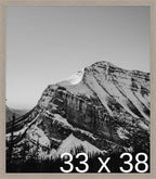 Frame It Easy 33 x 38 Rustic Gray Wood Frame (Derby)