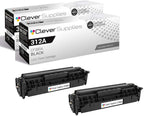 CS Replacement Toner Cartridge Compatible with HP 312A CF380A Black Color PRO MFP M476 PRO MFP M476DN PRO M476 M476 M476DN M476DW M476NW 2 Set
