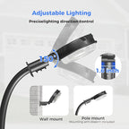 AIKVSXER LED Barn Lights 160W 24000LM Yard Area Light Dusk to Dawn Outdoor Lighting 6500K Security Flood Light IP66 Waterproof for Garden Garages Street Warehouse Farmhouse 12 Pack