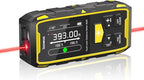 IKOVWUK Dual Laser Measuring Tool, 393FT/120M Bilateral Laser Distance Meter 6 Unit Switching, Rechargeable Digital Laser Measure with Backlit LCD Display, Angle Sensor, Multiple Measure Mode