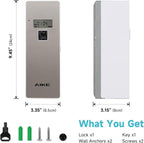 AIKE Automatic Air Fresheners Spray Dispenser – Programmable(Compatible with "Glade Automatic Air Freshener Refills 269 ml") – Ideal for Office, Airports, Gyms, Home Brushed Finish AK1801