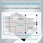 WZRELB 7000W 24V Pure Sine Wave Inverter,24 Volt DC to AC 120V 240V Split Phase Power Inverter,2*AC Hardwire Terminal,14KW Surge,High Efficiency up to 91.6%,Wireless Remote