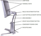 Carex Day-Light Classic Plus Sunlight Therapy Lamp - 10000 LUX Therapy Lamp at 12 Inches, LED Bright White Light with Adjustable Height and Brightness Levels for Mood, White