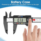 Digital Caliper Calipers Measuring Tool, 0-6inches Electronic Caliper with Premium Large LCD Screen, Inch and Millimeter Convert, Auto-Off Feature, High Precision and Clear Display, HnoaTovy