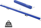 ZELUS 8' Folding Gymnastics Balance Beam, Floor Balance Beam w/Carry Handles Anti-Slip Base for Kids, Beginners & Professional Gymnasts