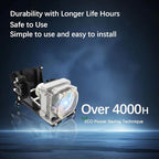 SORNEICDR VLT-HC5000LP/VLT-HC7000LP/RLC-032 Replacement Projector Lamp Bulb Compatible with Mitsubishi for HC4900 /HC5000 /HC5000(BL) /HC5500 /HC6000 /HC6000(BL) /HC4900W Projectors