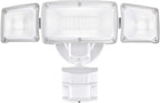 AWSENS 40W LED Security Lights Motion Sensor Light Outdoor, 180 Degree, 4000LM, 5000K, ETL Water Resistant, 3 Head Motion Detected Flood Light for Garage, Yard, Porch (White)