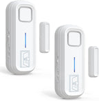 Sanjie Door Alarm with Instant and Delayed Alerts 30s/1min/2min/4min, Door Window Ajar Alarms for Kids Safety/Home Security, Volume 0-120dB, Left Open Alert for Freezer Fridge Home, 2 Sensor