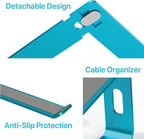 BLACK+DECKER Laptop Stand for Computer Desk, Ergonomic Laptop Stand for Desk, Lap top Riser Compatible with Macbook Notebook, Lap top Holder, Durable Aluminum Computer Riser Accessories, LochNess Blue