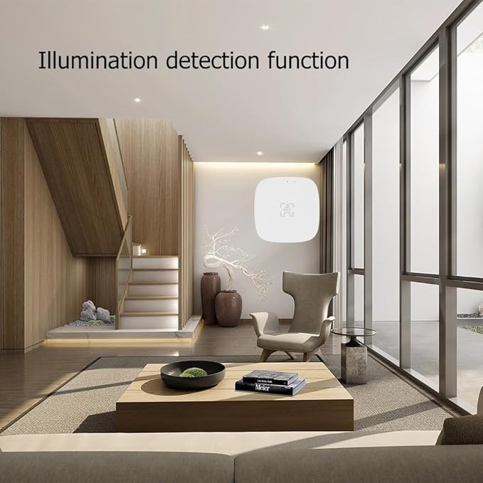 Startbuymore Human Presence Sensor For Zigpee/W1Fi, 5.8G/24G PIR Wired Motion Detector With Millimeter Wave Detection, Compatible TAYA Smert Home(B)